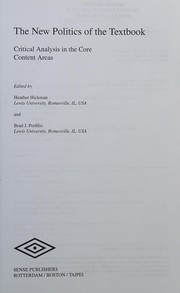 Front cover of New Politics of the Textbook by Heather Hickman