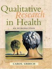 Front cover of Qualitative Research in Health by Carol Grbich