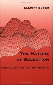 Front cover of The nature of selection by Elliott Sober