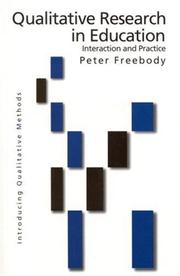 Front cover of Qualitative Research in Education by Peter R Freebody