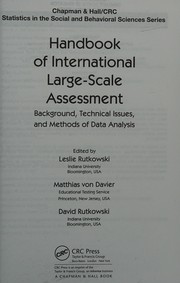Front cover of Handbook of International large-scale assessment by Leslie Rutkowski