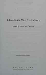 Front cover of Education in West Central Asia by Mah-E-Rukh Ahmed
