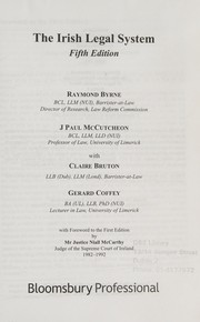 Front cover of The Irish legal system by Raymond Byrne