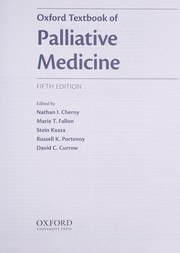 Front cover of Oxford Textbook of Palliative Medicine by Nathan Cherny