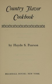 Front cover of Country Flavor Cookbook by Haydn Sanborn Pearson