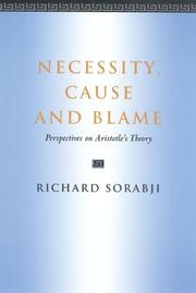 Cover of Necessity, cause, and blame by Richard Sorabji