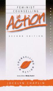 Front cover of Feminist counselling in action by Jocelyn Chaplin
