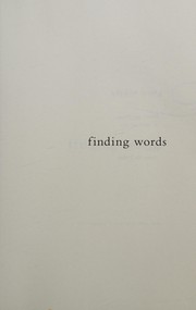 Cover of Finding words by Merle Feld