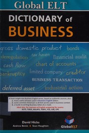 Front cover of Global ELT Dictionary of Business by Unknown