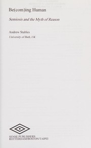 Cover of Being Human by Andrew Stables