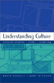 Cover of Understanding culture by Gavin Kendall