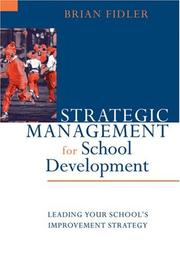 Cover of Strategic Management for School Development by Brian Fidler