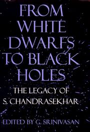 Cover of From White Dwarfs to Black Holes by G. Srinivasan