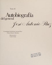 Front cover of Autobiografía del general José Antonio Páez by José Antonio Páez