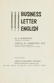 Front cover of Business letter English by Horace O. Robertson