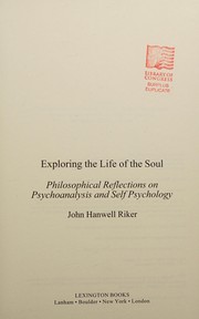 Cover of Exploring the Life of the Soul by John Hanwell Riker