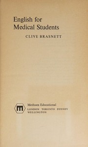Front cover of English for Medical Students by Clive Brasnett