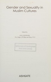 Front cover of Gender and Sexuality in Muslim Cultures by Gul Ozyegin