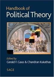 Front cover of Handbook of political theory by Gerald F. Gaus