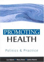 Front cover of Promoting health by Lee Adams