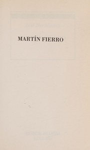 Front cover of Martin Fierro - Nbb 7 - by Jose Hernandez