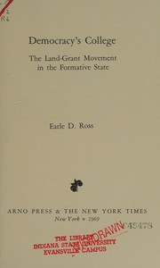 Cover of Democracy's college by Earle Dudley Ross