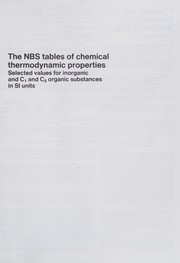 Front cover of NBS Tables of Chemical Thermodynamic Properties by Donald D., et al Wagman