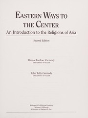 Cover of Eastern ways to the center by Denise Lardner Carmody