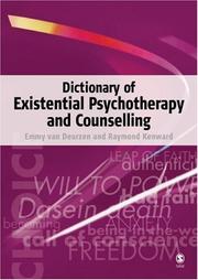 Cover of DICTIONARY OF EXISTENTIAL PSYCHOTHERAPY AND COUNSELLING by Emmy van Deurzen