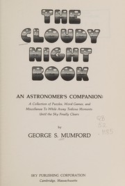 Front cover of The cloudy night book by George S. Mumford