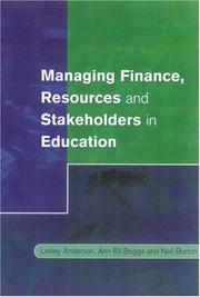 Front cover of Managing finance, resources, and stakeholders in education by Lesley Anderson