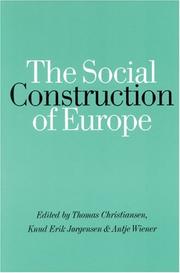 Cover of The social construction of Europe by Thomas Christiansen