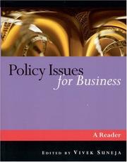 Cover of Policy Issues for Business by Vivek Suneja