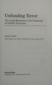 Front cover of Unfunding terror by Jimmy Gurulé