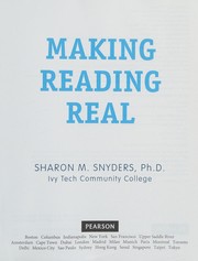Cover of Making reading real by S. M. Snyders