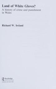 Front cover of Land of White Gloves? by Richard Ireland