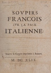 Front cover of Sovpirs francois svr la paix italienne by François Davenne