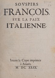 Front cover of Sovspirs françois, svr la paix italienne by François Davenne