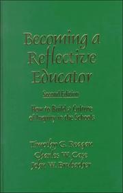 Cover of Becoming a reflective educator by Timothy G. Reagan