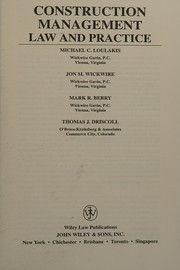 Cover of Construction Management by Jon M. Wickwire