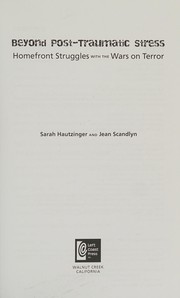 Front cover of Beyond Post-Traumatic Stress by Jean N. Scandlyn