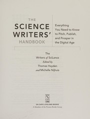 Front cover of The science writers' handbook by Thomas C. Hayden