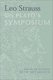 Front cover of Leo Strauss On Plato's Symposium by Leo Strauss