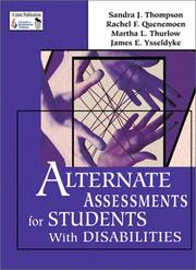 Front cover of Alternate assessments for students with disabilities by Sandra J. Thompson
