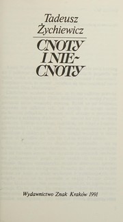 Front cover of Cnoty I Niecnoty by Tadeusz Zychiewicz