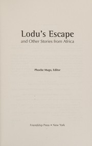 Front cover of Lodu's escape and other stories from Africa by Unknown