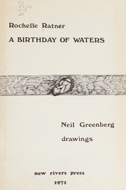 Front cover of A birthday of waters by Rochelle Ratner