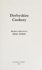 Cover of Derbyshire Cookery by Janet Arthur