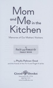 Front cover of Mom and Me in the Kitchen by Phyllis Pellman Good