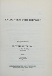 Cover of Encounters with the word by Aloysius Pieris